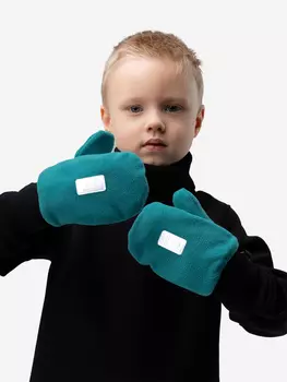 Варежки флисовые для мальчиков bodo, Зеленый