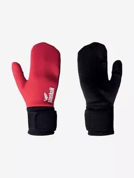 Варежки неопреновые Alaskan M красный /черный, Черный