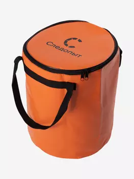 Ведро с крышкой Следопыт для рыбы, ПВХ, 33х33х40 см, цвет оранжевый., Оранжевый