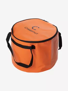 Ведро с крышкой Следопыт для рыбы, ПВХ, 40х40х30 см, цвет оранжевый., Оранжевый