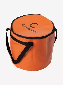 Ведро с крышкой Следопыт для рыбы, ПВХ, 33х33х30 см, цвет оранжевый., Оранжевый