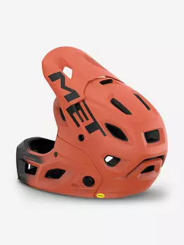 Велошлем Met Parachute MCR, Rust Black, S, 2024 (3HM120CE00SRD1), Оранжевый