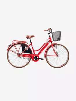 Велосипед CAPRIOLO CITY AMSTERDAM LADY (1 X 3), рама сталь 18'', колёса 28'' (красный), Красный