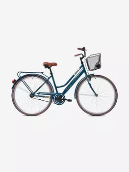 Велосипед CAPRIOLO CITY AMSTERDAM LADY (FIX), рама сталь 18'', колёса 28'' (синий), Синий