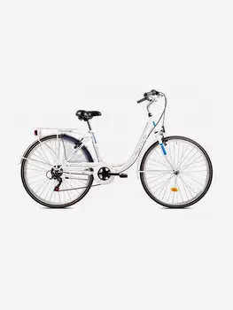 Велосипед CAPRIOLO CITY DIANA STEEL (1 X 6), рама сталь 18'', колёса 28'' (белый - синий), Белый