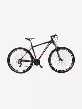 Велосипед CAPRIOLO MTB LEVEL 9.1 (3 X 7), рама алюминий 21'', колёса 29'' (чёрный (матовый) - красный), Черный