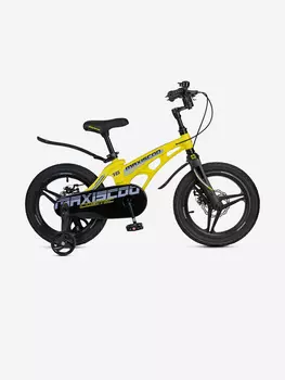 Велосипед детский Maxiscoo COSMIC Deluxe 16'', желтый матовый, 2025, Желтый