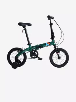 Велосипед Детский Складной Maxiscoo S007 Стандарт 14'' Зеленый (2024), Мультицвет