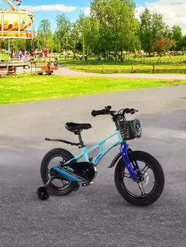 Велосипед для девочек Maxiscoo Air Pro 16", Голубой
