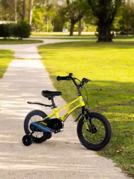 Велосипед для мальчиков Maxiscoo Air Standart Plus 14", Желтый