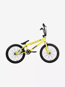 Велосипед подростковый Stark Madness BMX 1 лимонный/черный/черный, Желтый