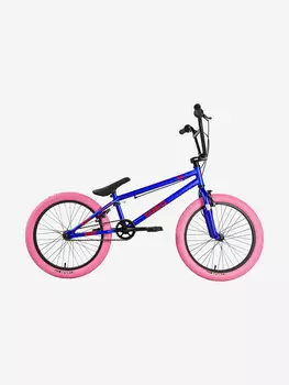 Велосипед подростковый Stark Madness BMX 1 ярко-синий/красный/светлый розовый, Синий