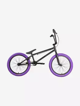 Велосипед подростковый Stark Madness BMX 4 серо-фиолетовый/черный/фиолетовый, Серый