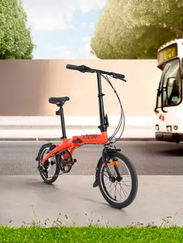 Велосипед складной Stern Compact 16" 2024, Оранжевый