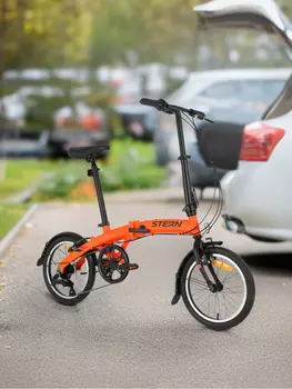 Велосипед складной Stern Compact 16", собран на 98%, Оранжевый