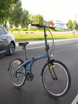 Велосипед складной Stern Compact 24" 2024, Синий