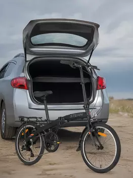 Велосипед складной Stern Compact 2.0 20", собран на 98%, Черный