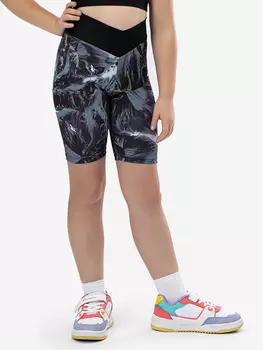 Велосипедки спортивные ШарЛиС для девочек Drizzle mangosteen, Черный