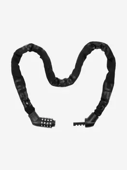 Велосипедный замок Ulac Street Fighter Steel Chain Lock Combo черный, Черный