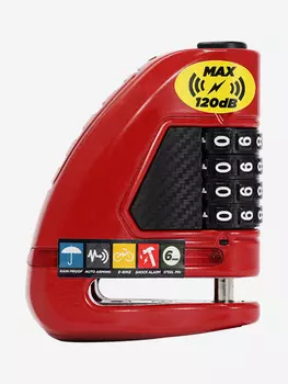 Велозамок Air-alarm-combo, Красный