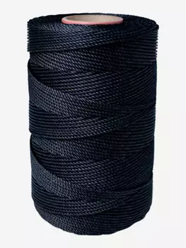 Веревка полипропиленовая Петроканат 4,0 мм, тест 250 кг, 3,0 кг, черная, бобина, Черный