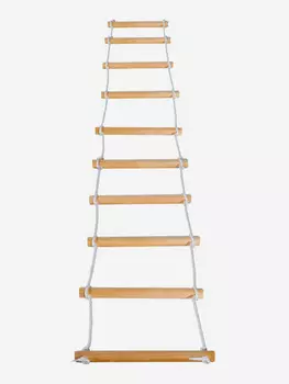 Веревочная лестница Sportlim деревянная, Бежевый