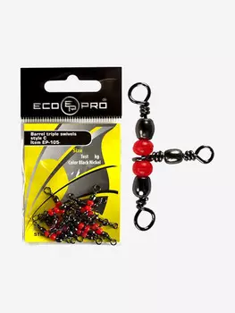 Вертлюг для рыбалки ECOPRO EP-105 ( 1упк. по 10шт.), Серый