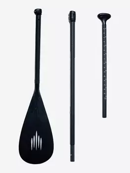 Весло для доски карбоновое Shark с нейлоновой лопастью разборное S24, Черный
