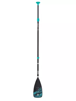 Весло для сап борда Aztron rebel fiberglass 3-section paddle, Черный