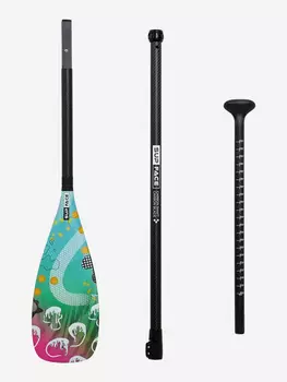 Весло для SUP SUP face Far Away, карбоновое, 3-частное, Зеленый