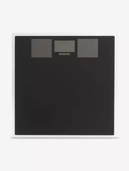 Весы напольные электронные Brabantia на солнечных батареях черные, Черный