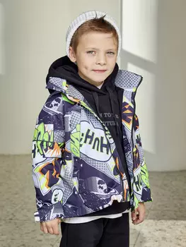 Ветровка для мальчика batik Айк принт, Мультицвет