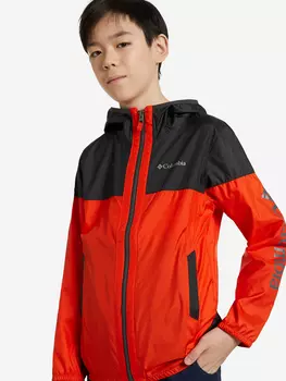 Ветровка для мальчиков Columbia Flash Challenger Windbreaker, Красный, размер 137-147