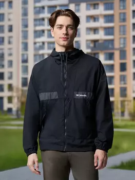 Ветровка мужская Columbia Spire Valley Hooded Windbreaker, Черный