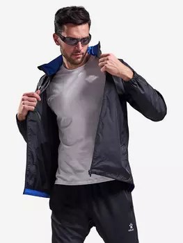 Ветровка мужская с капюшоном KELME Raincoat, Черный