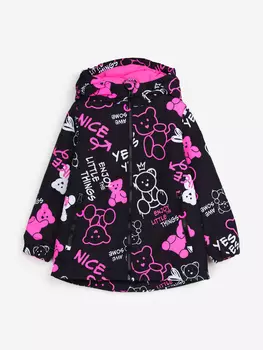 Ветровка PlayToday для девочек, Черный