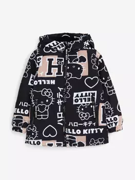 Ветровка PlayToday для девочек, Черный