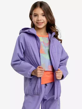 Ветровка с капюшоном фиолетовая для девочки Button Blue, Фиолетовый