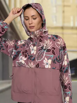Ветровка женская Columbia Spire Valley Printed Windbreaker, Красный