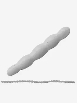 Виброхвост SANSAN WORM MOTIL 50 (Col. 11 WHITE), Белый