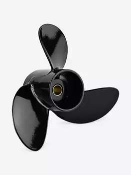 Винт гребной алюминиевый Skipper для Mercury 4-6 3 x 7.8" x 7" , алюминий, Черный