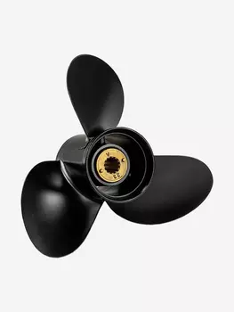 Винт лодочного мотора , гребной винт , Mercury , алюминий , 25 - 70 л.с. , 3 x 11 1/8" x 13" , Skipper, Черный