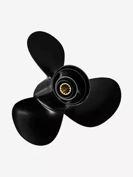 Винт лодочного мотора , гребной винт , Suzuki , алюминий , 40 - 60 л.с. , 3 x 11 3/8" x 14" , Skipper, Черный