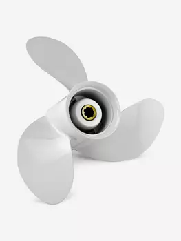 Винт лодочного мотора , гребной винт , Yamaha , алюминий , 6 - 8 л.с. , 3 x 8 1/2" x 7 1/2" , Skipper, Белый