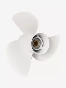 Винт лодочного мотора , гребной винт , Yamaha , алюминий , 60 - 140 л.с. , 3 x 14" x 11" , Skipper, Белый
