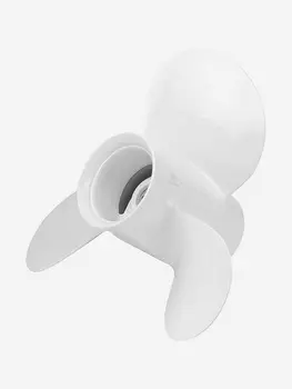 Винт лодочного мотора , гребной винт , Yamaha , алюминий , 20 - 30 л.с. , 3 x 9 7/8" x 14" , Skipper, Белый