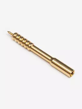 Вишер ЧИСТОGUN d6,4мм, латунь, резьба "мама", дюймовая, 12/28 для шомполов Dewey 30C, Золотой