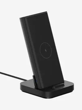 Внешний аккумулятор для беспроводной зарядки с подставкой 10000 mAh 30W (WPB25ZM), черный, Черный