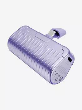 Внешний аккумулятор ROCK P85 Fast Charging Power Bank 4800mAh фиолетовый, Фиолетовый