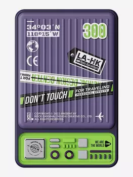 Внешний аккумулятор ROCK Travel Series P90 20W Travel Series Magnetic Wireless Powerbank 10000mAh фиолетовый, Фиолетовый
